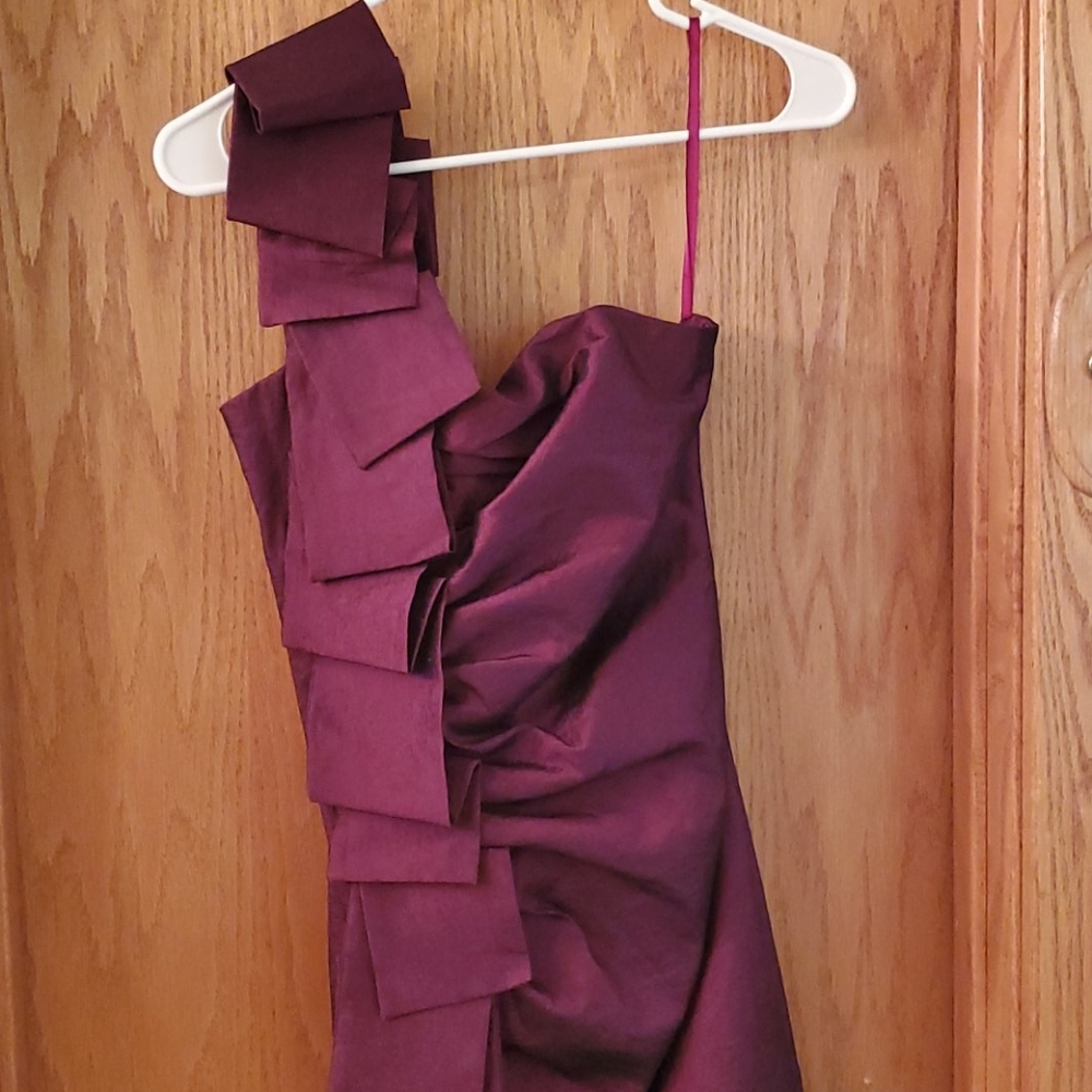 Cache One Shoulder Cocktail dress